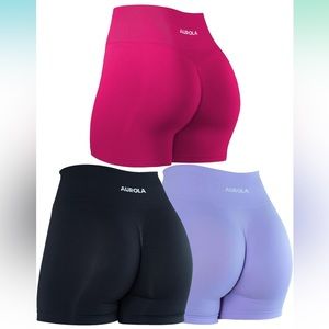 AUROLA Dream Collection Workout Shorts set of 3
